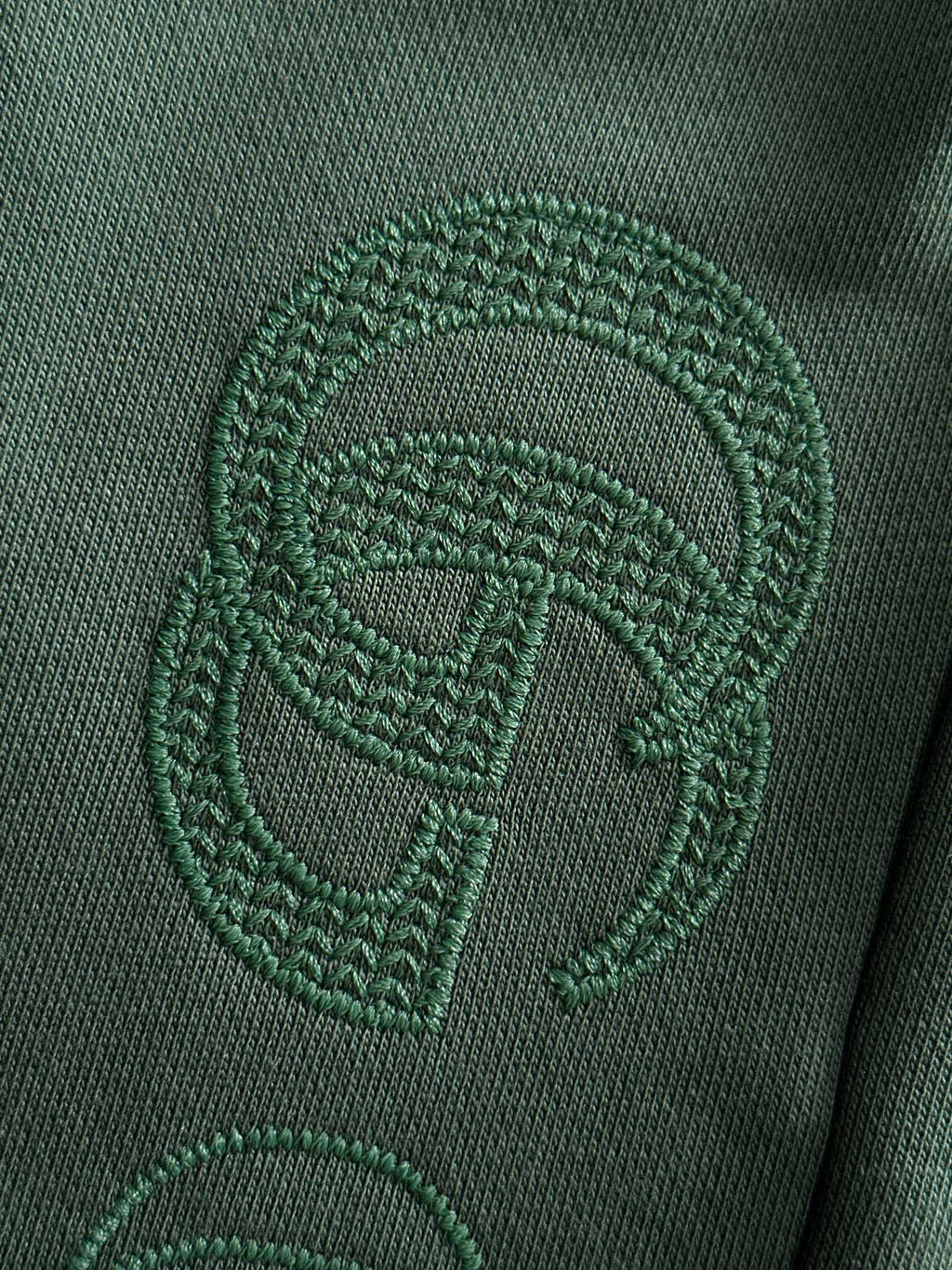Front grain embroidered logo casual shorts