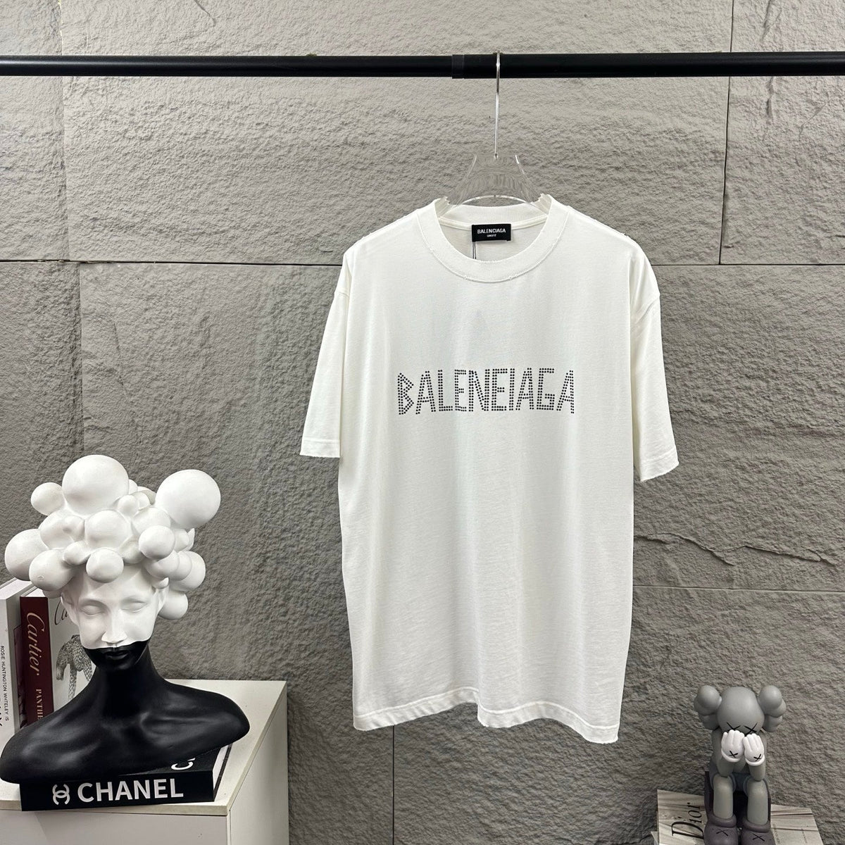 Hot stamping+hot drilling process pure cotton fabric short sleeved T-shirt for both men and women