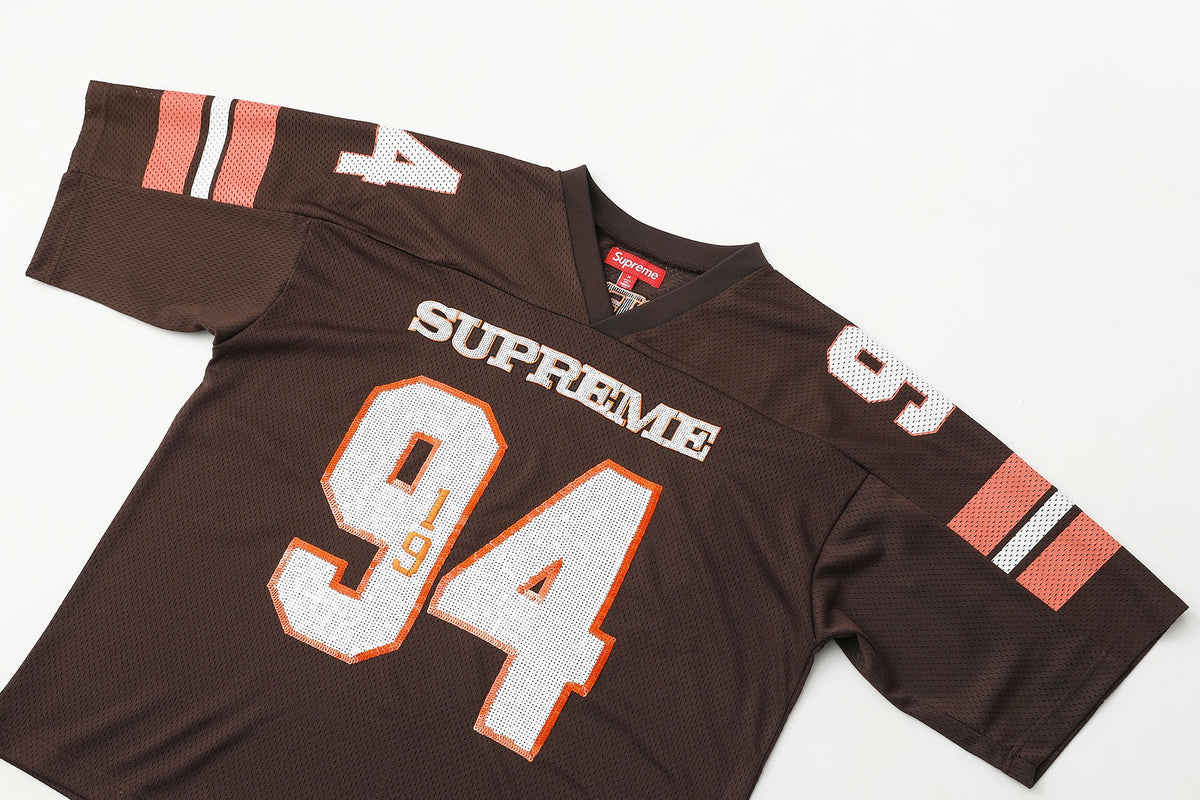 Sequin decal short sleeved casual football jersey for both men and women