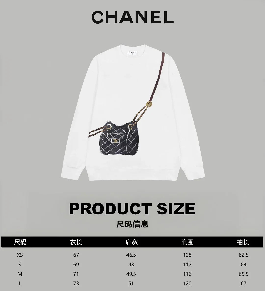 Printed looped long sleeved hoodie