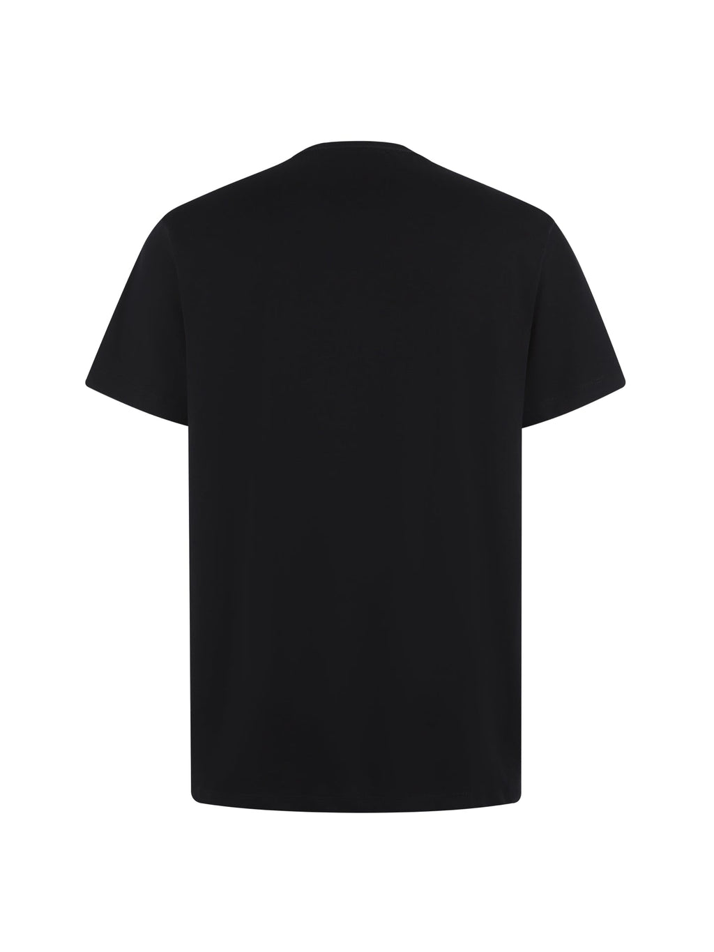 Embroidered cotton plain knit short sleeved T-shirt