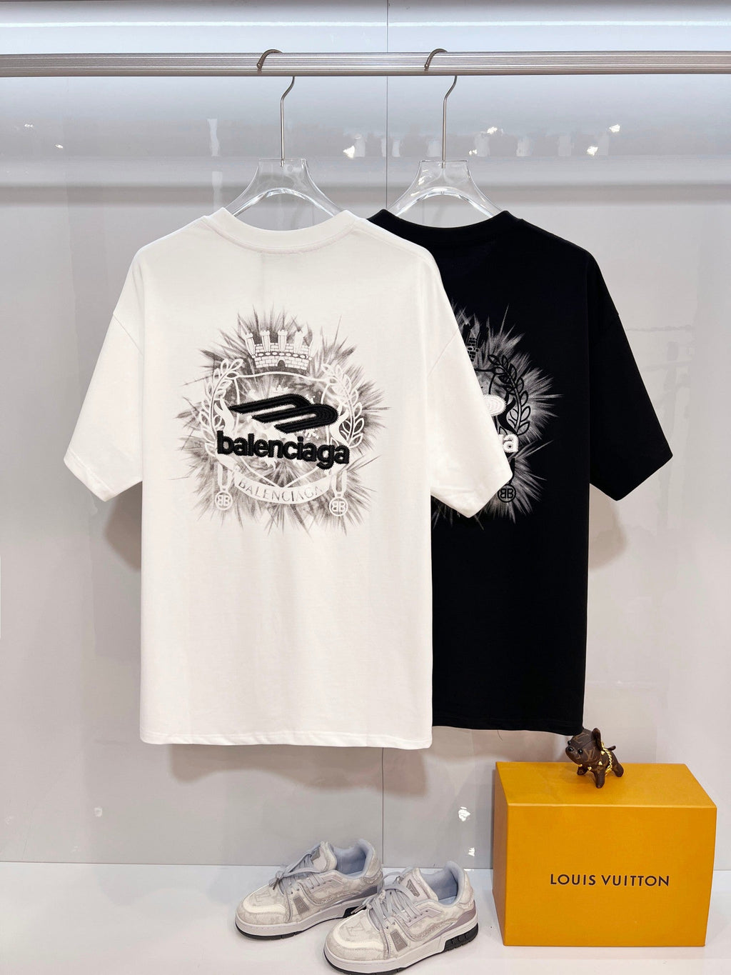 Wheat ear embroidered letter logo t-shirt