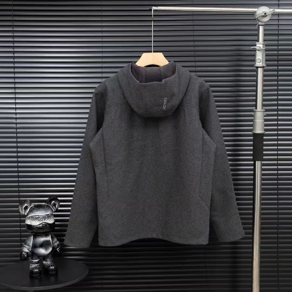 Hot selling embroidered hooded jacket