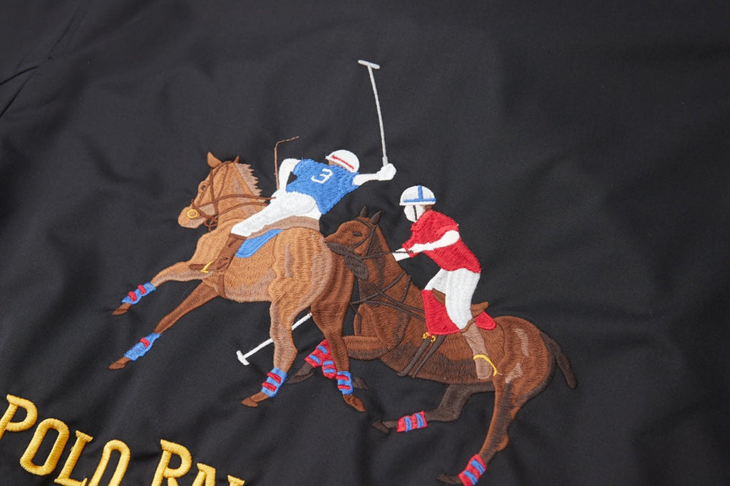 Back double polo player Harrington jacket jacket