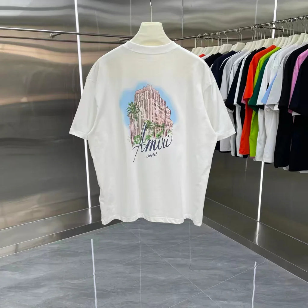 Printed short sleeved T-shirt