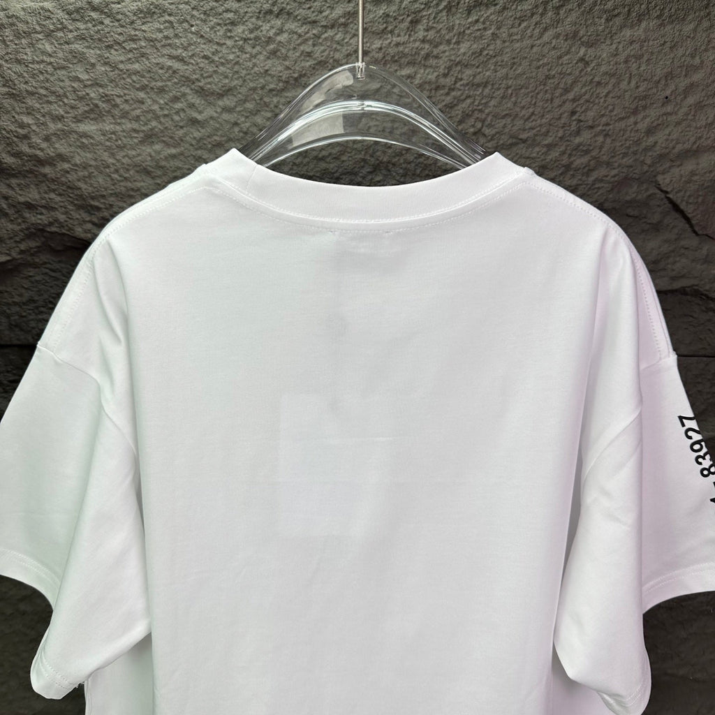 New large letter printed logo couple's short sleeved T-shirt