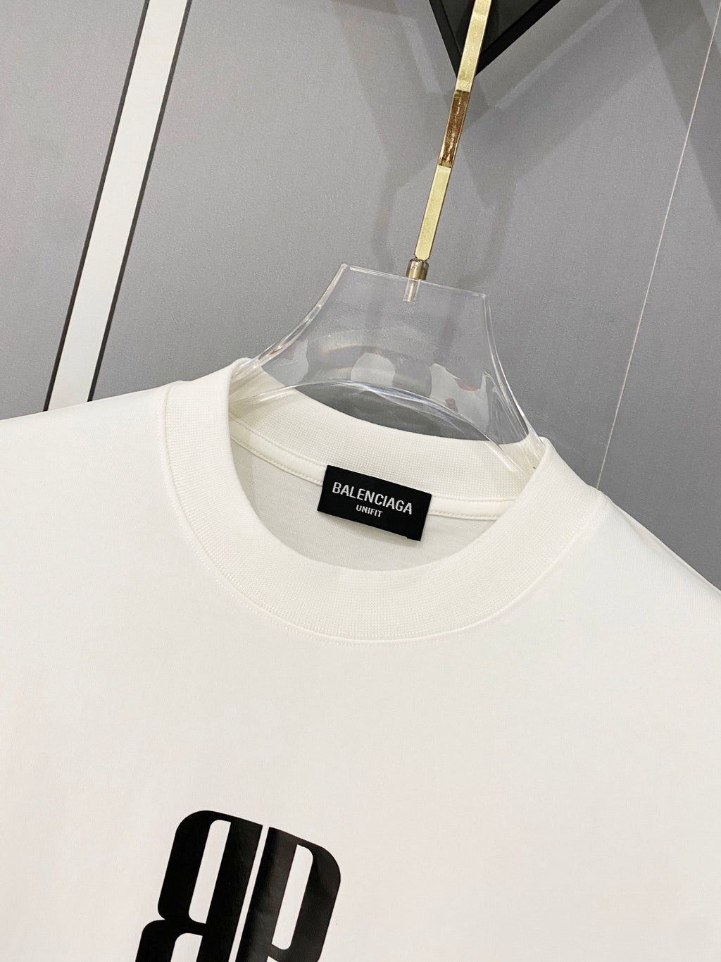 Classic letter printed pure cotton T-shirt -3