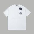 Contrast embroidered T-shirt