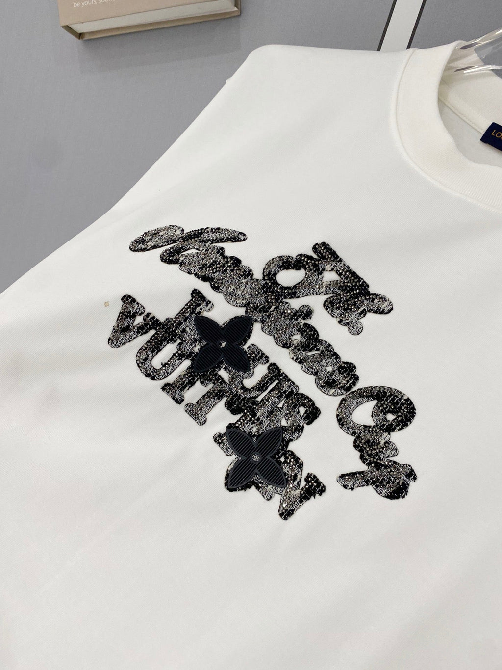 Classic letter printed pure cotton T-shirt -014