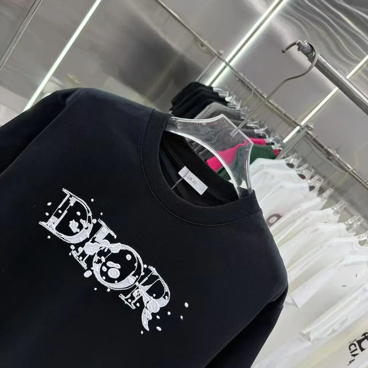 Letter embroidered t-shirt