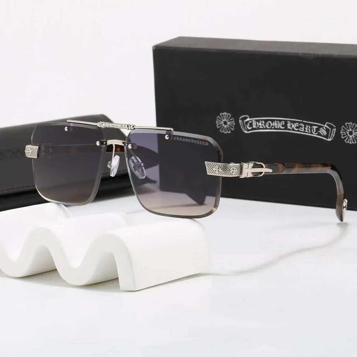 Rimless Square Sunglasses