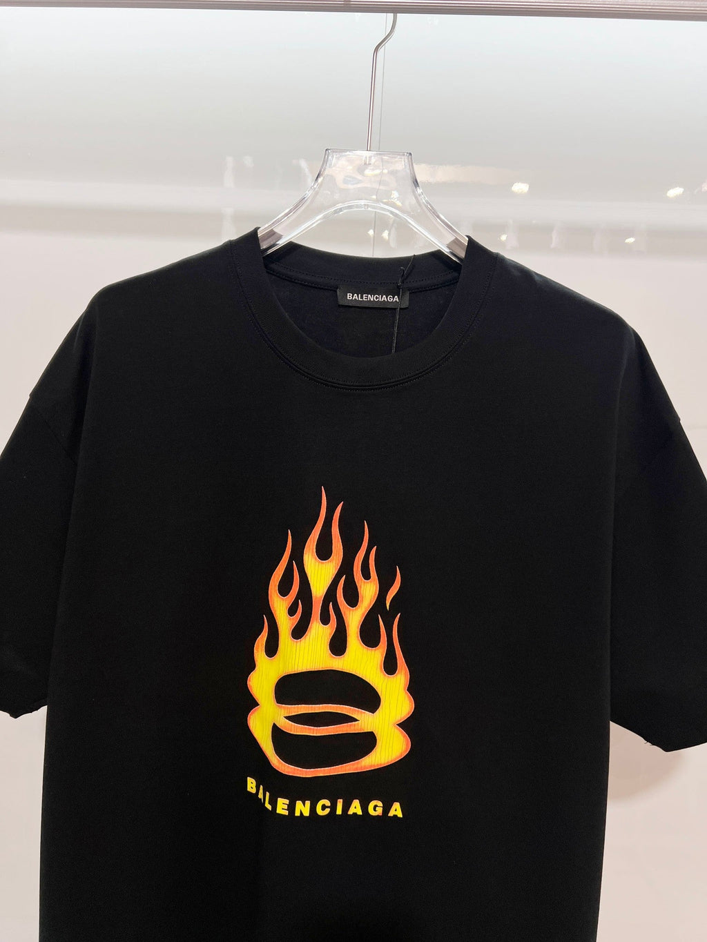 New Flame Pattern Letter T-shirt