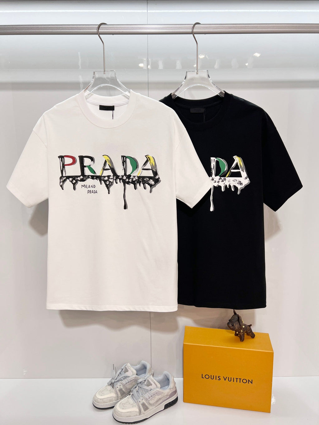 New painted graffiti letter short shirt