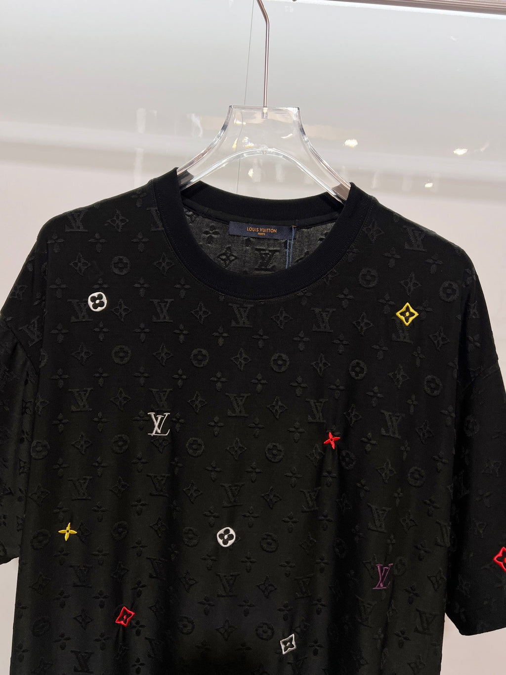 New full body floral letter T-shirt