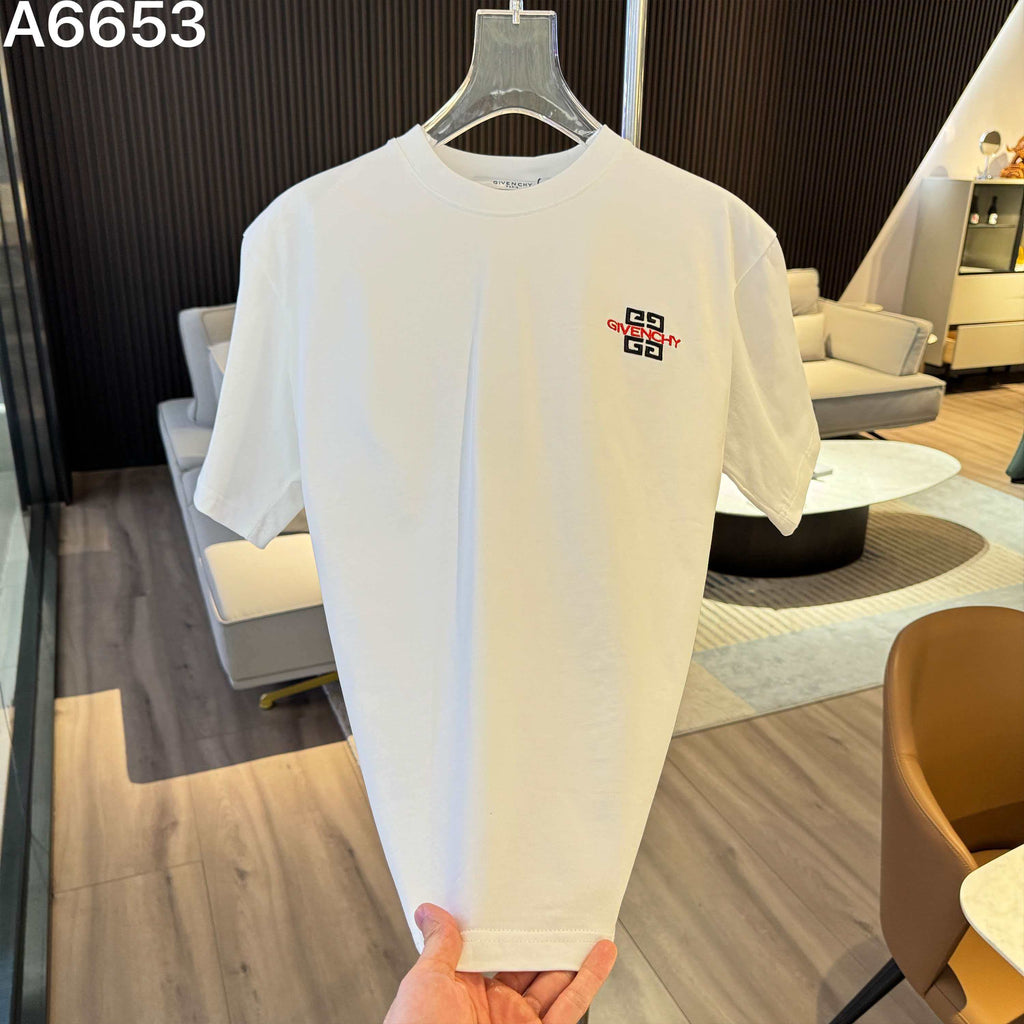 New embroidered letter short sleeved shirt