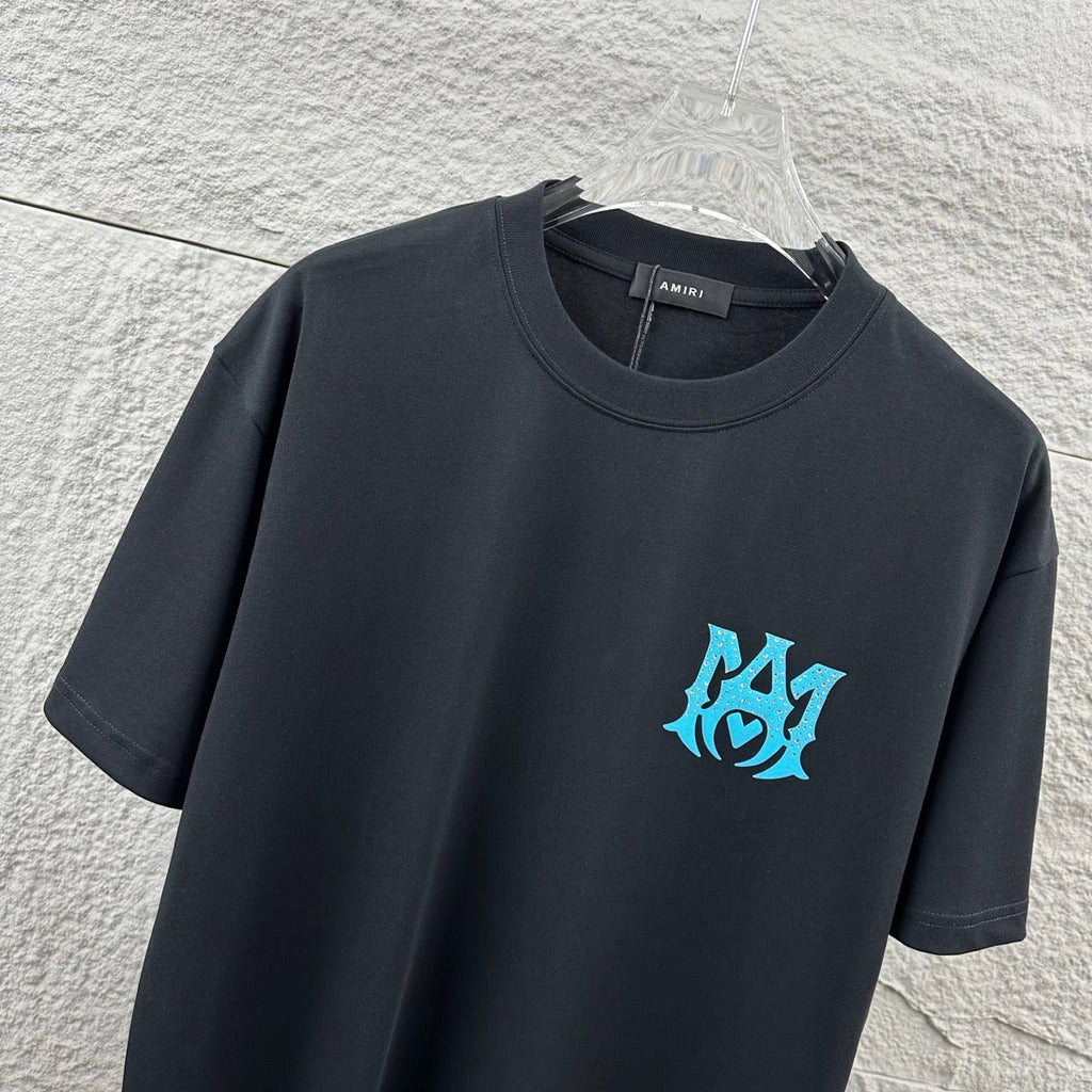 Classic letter hot stamping+plush technology unisex T-shirt