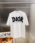 New letter sticker short sleeved shirt