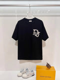Bee Embroidered Colorblock T-Shirt