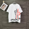 New large letter printed logo couple's short sleeved T-shirt