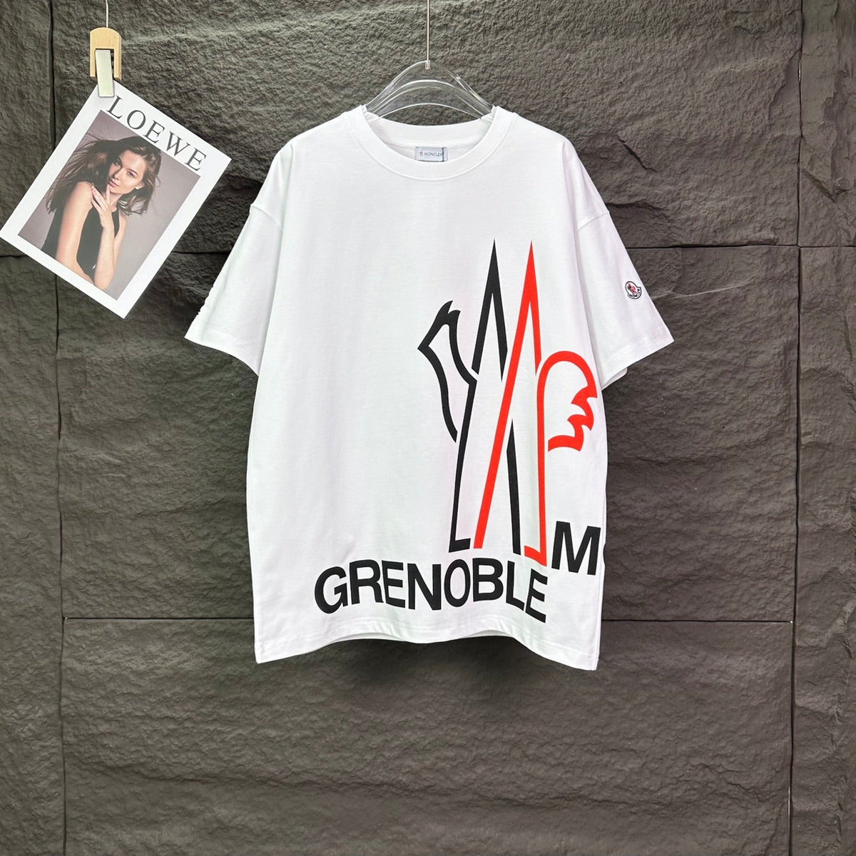 New large letter printed logo couple's short sleeved T-shirt