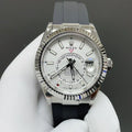 C-Factory -White Silver - Grey Rubber - Automatic - 42mm