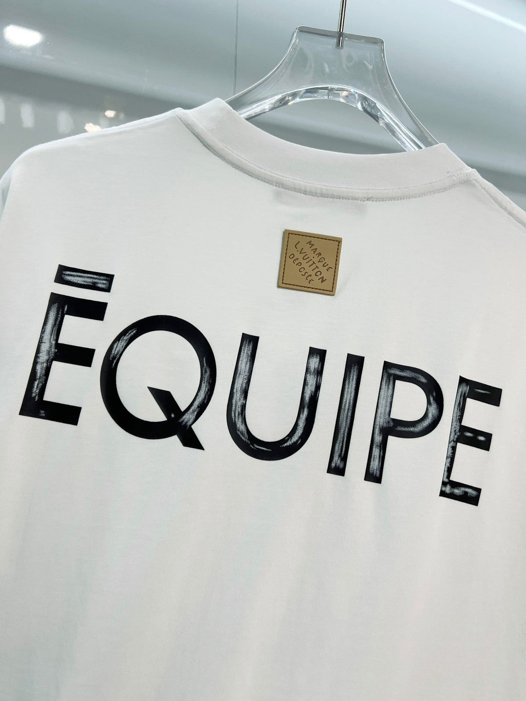 New front and rear blurred letter short sleeves