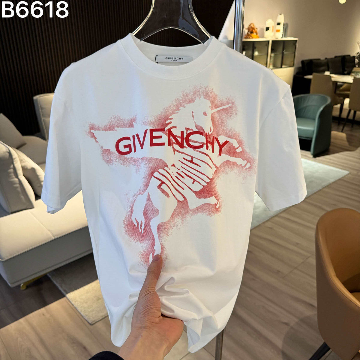 26ss new embroidered letter short sleeved shirt