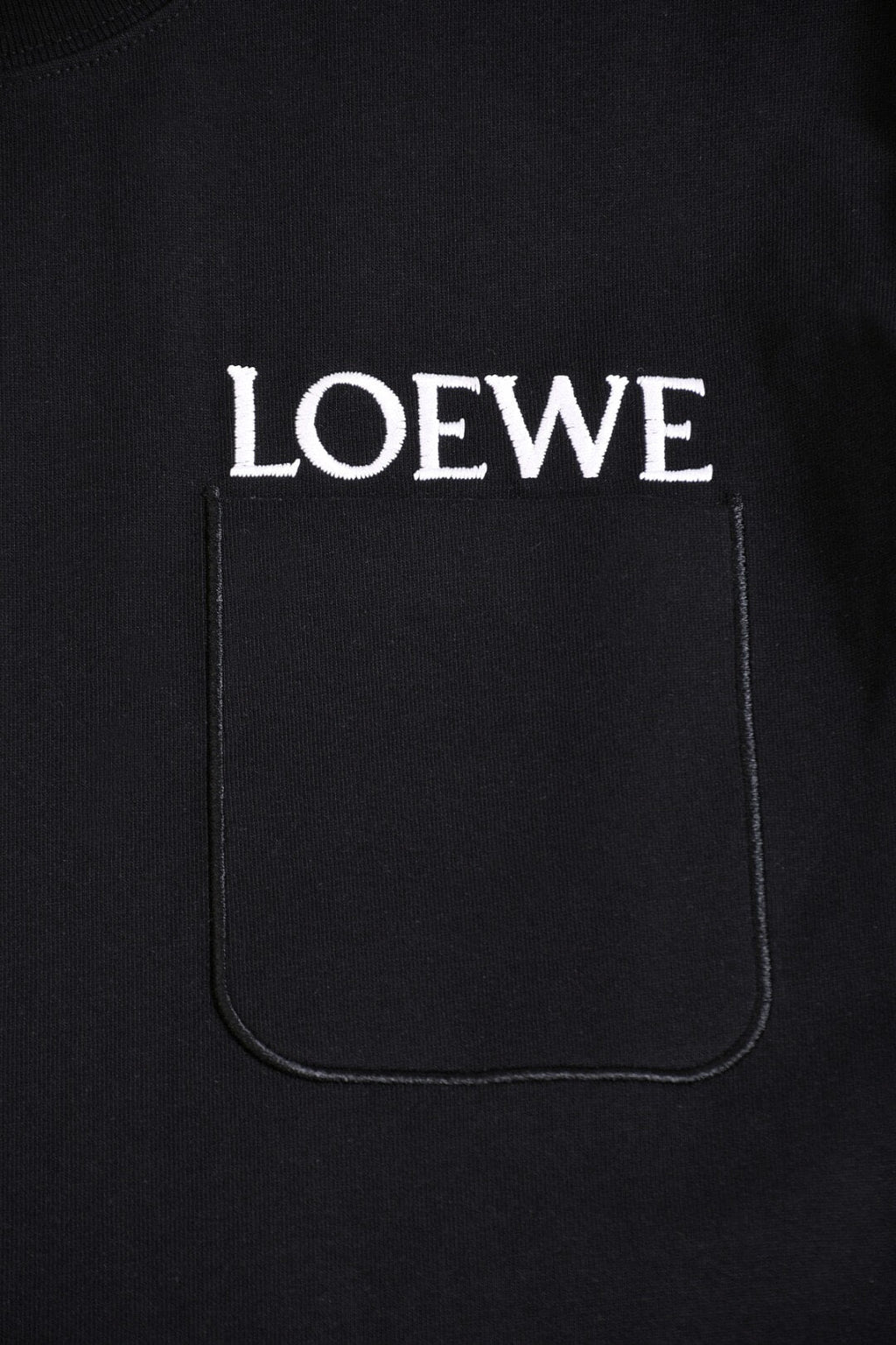 Letter Embroidery Pocket T-Shirt