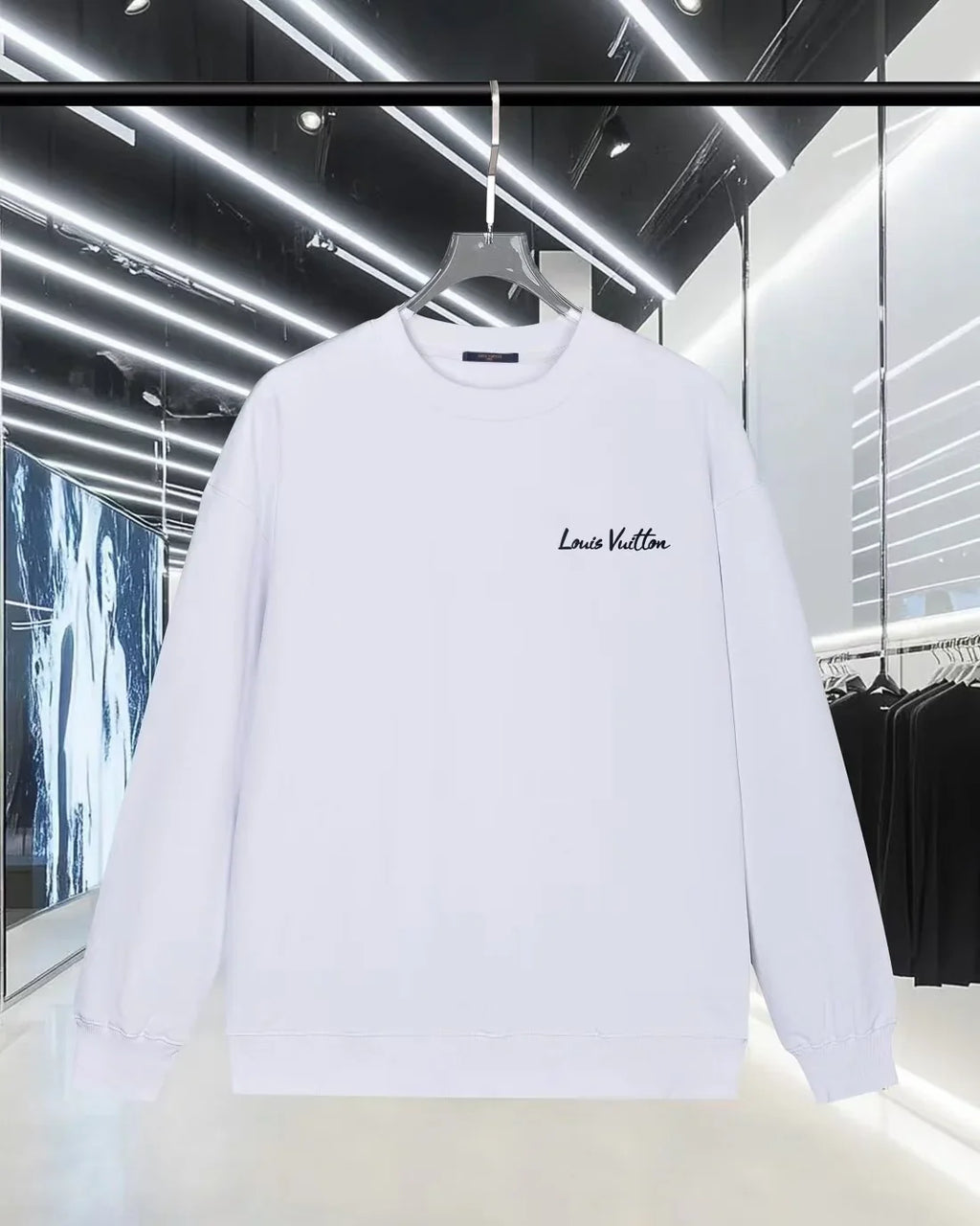 New flocking letter hoodie