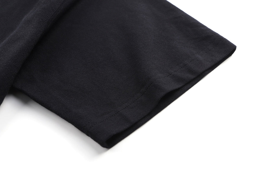 Polo collar cotton bead fabric shirt