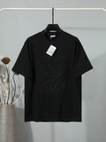 Trendy embroidered short sleeved shirt