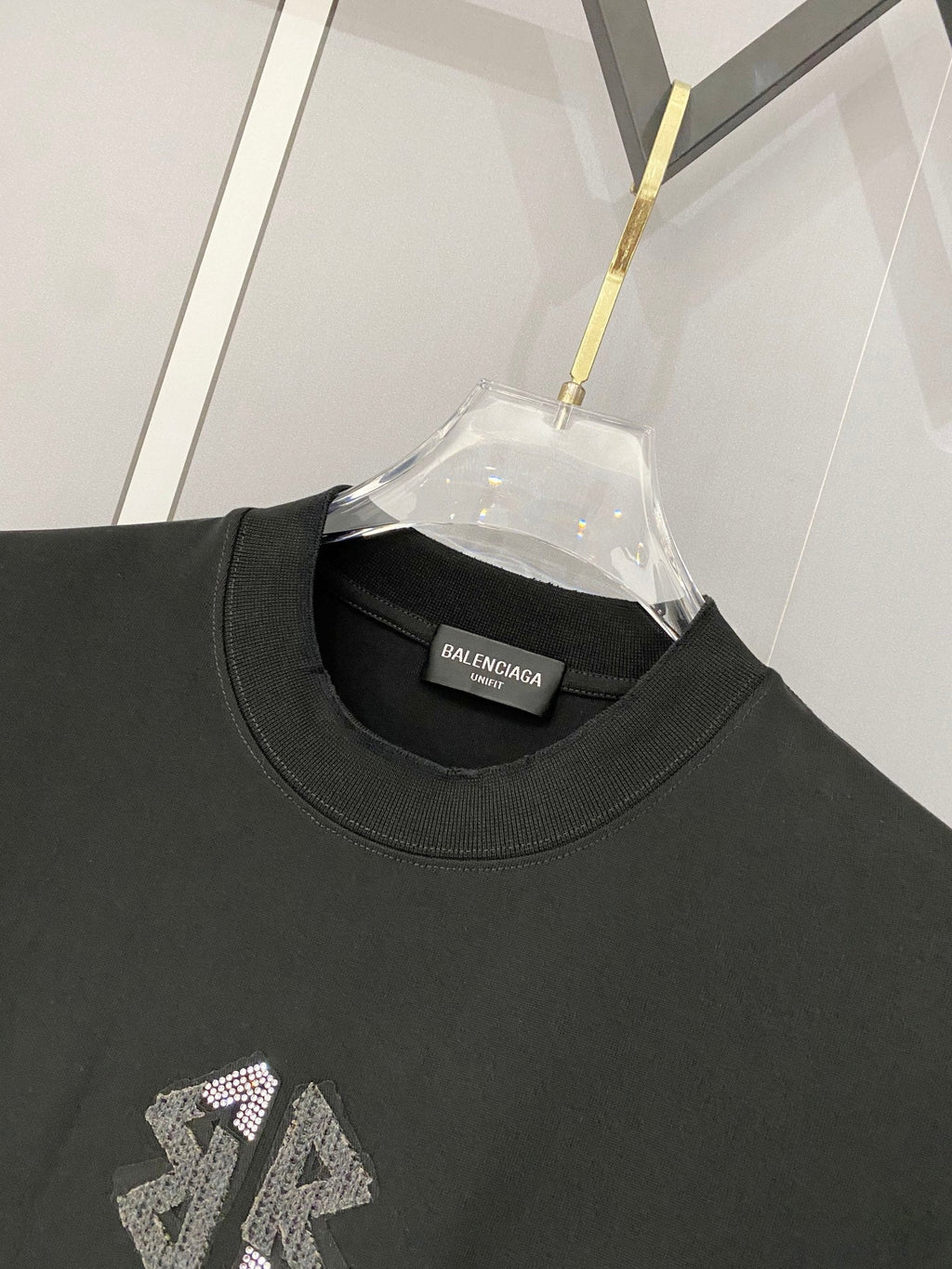 Classic letter printed pure cotton T-shirt -015