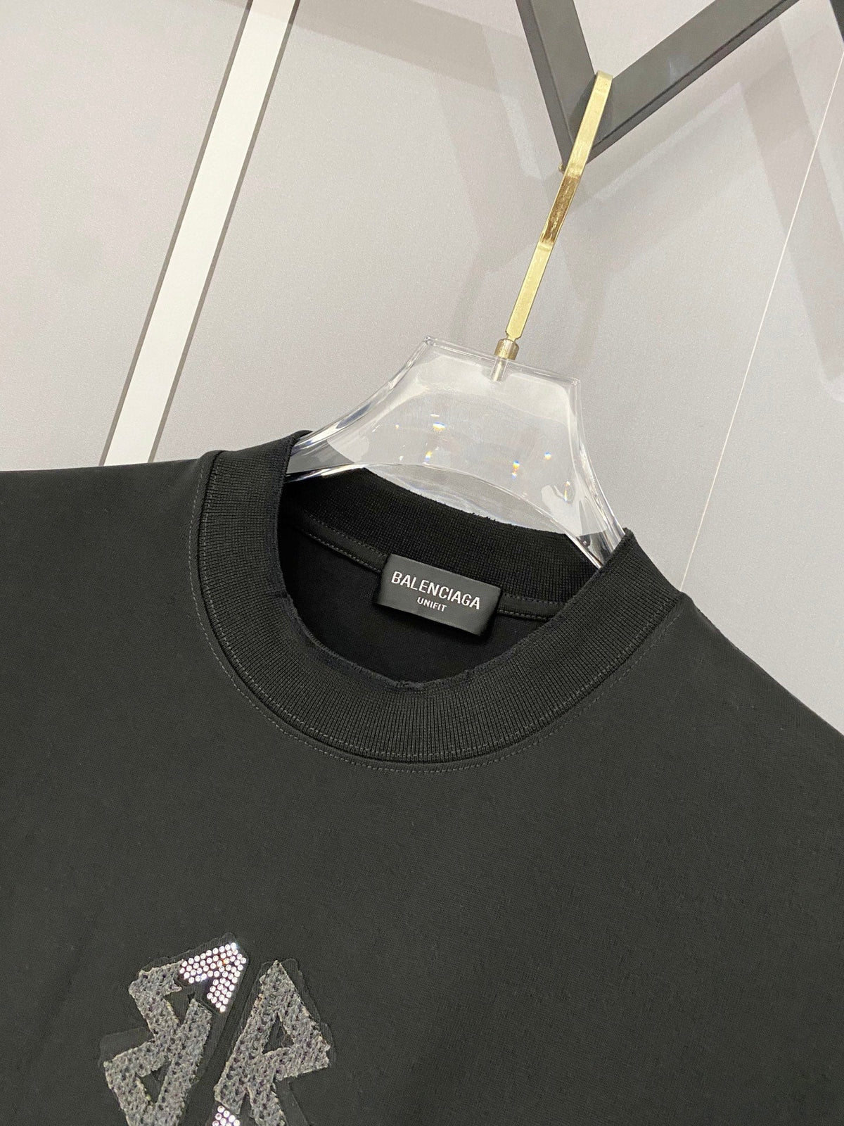Classic letter printed pure cotton T-shirt -015