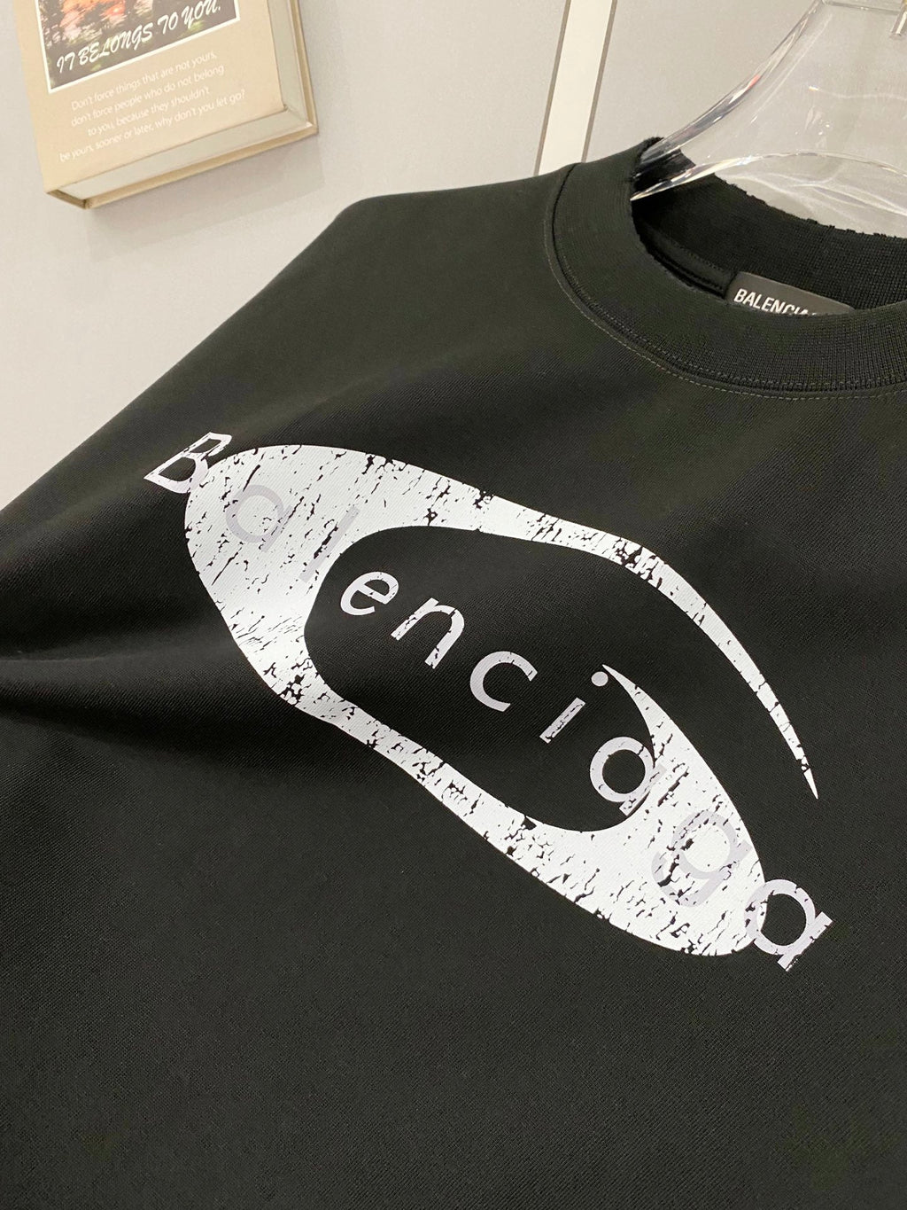 Classic letter printed pure cotton T-shirt
