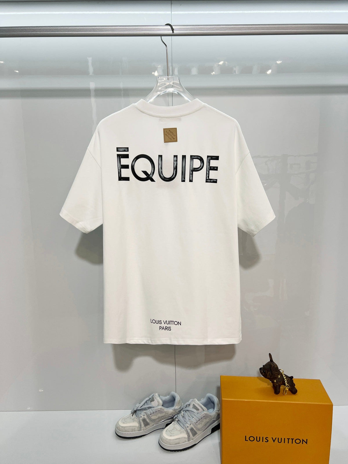 New front and rear blurred letter short sleeves