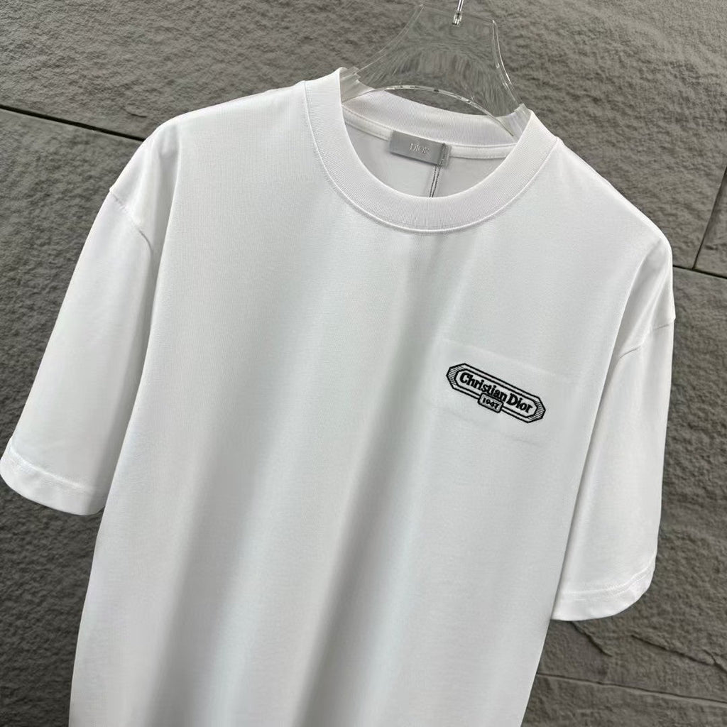 New letter simple embroidered T-shirt