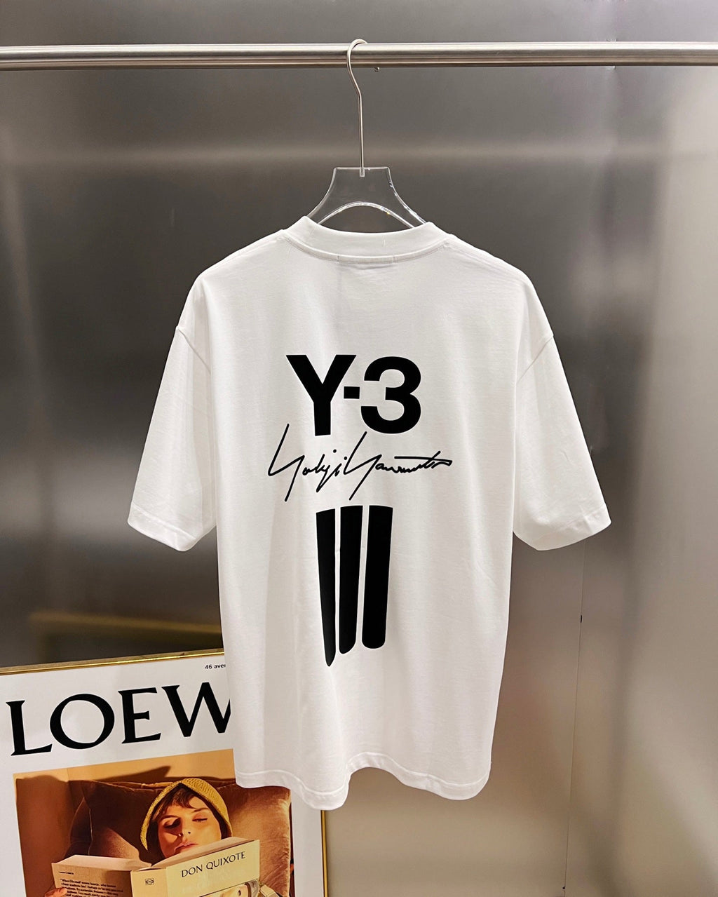 Signature letter 3D craft short sleeved T-shirt