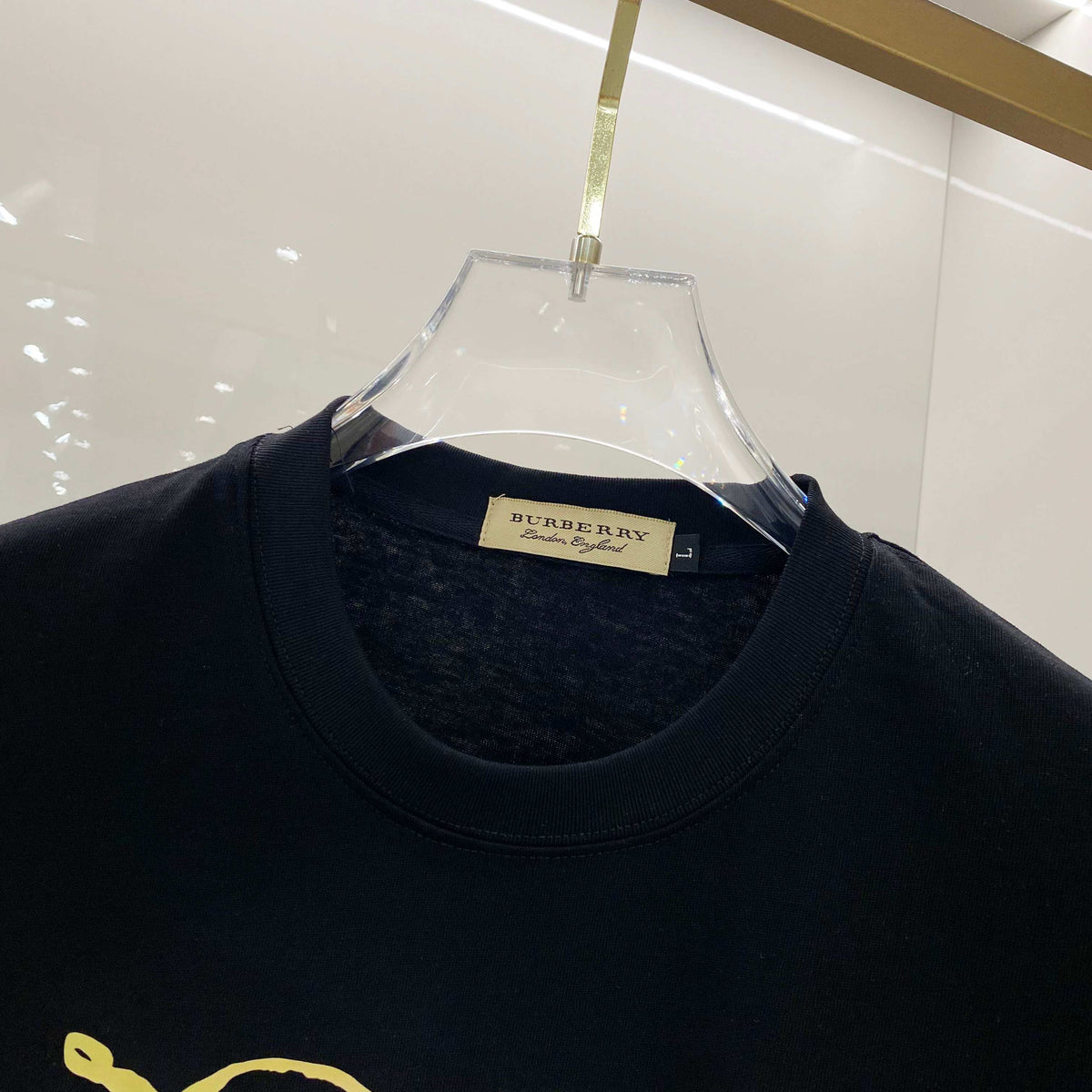 Chest sticker printed logo round neck short sleeved T-shirt 9