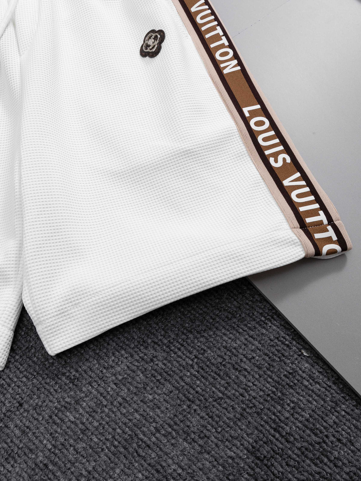 Knitted embroidery logo shorts