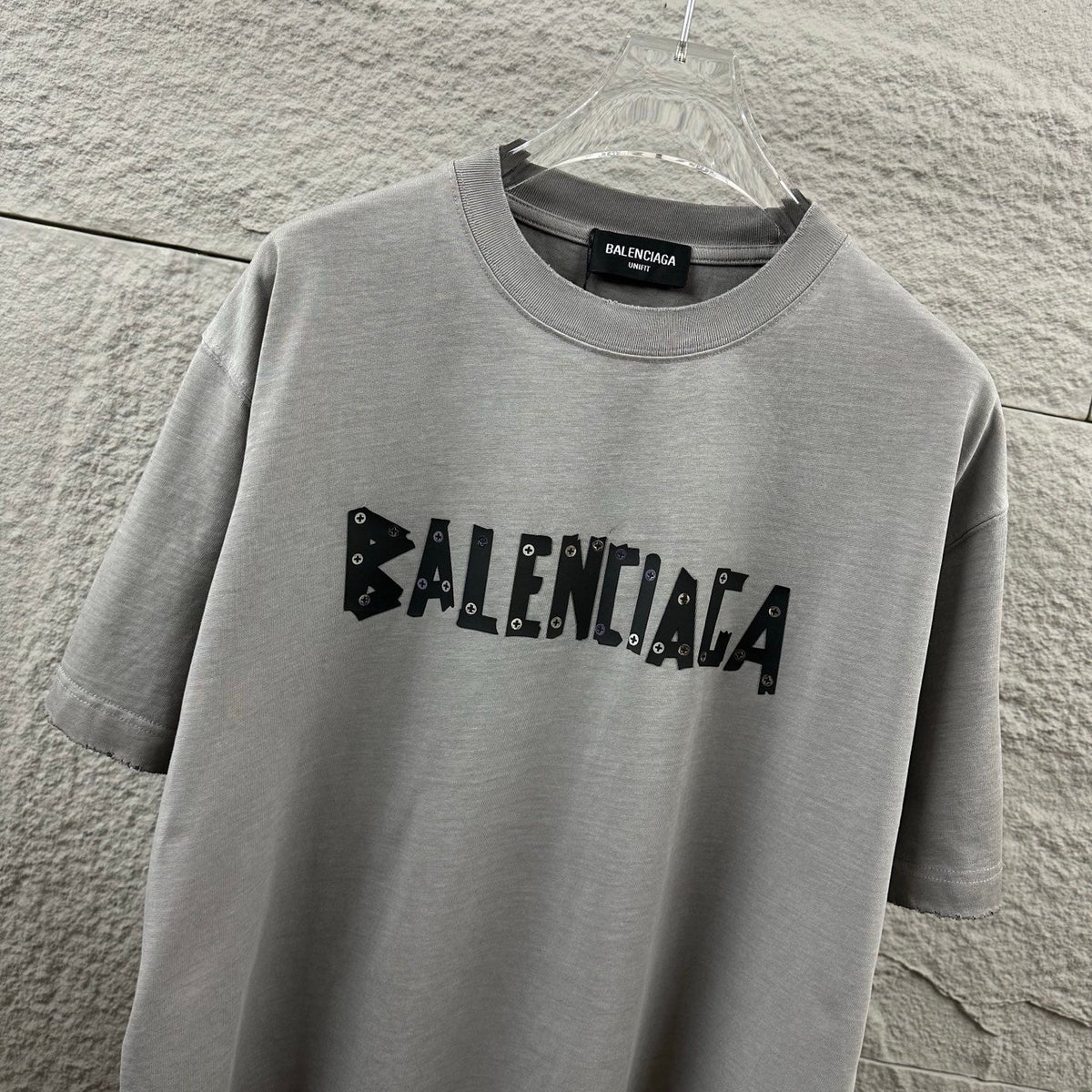Hot stamping+hot drilling process pure cotton fabric short sleeved T-shirt for both men and women