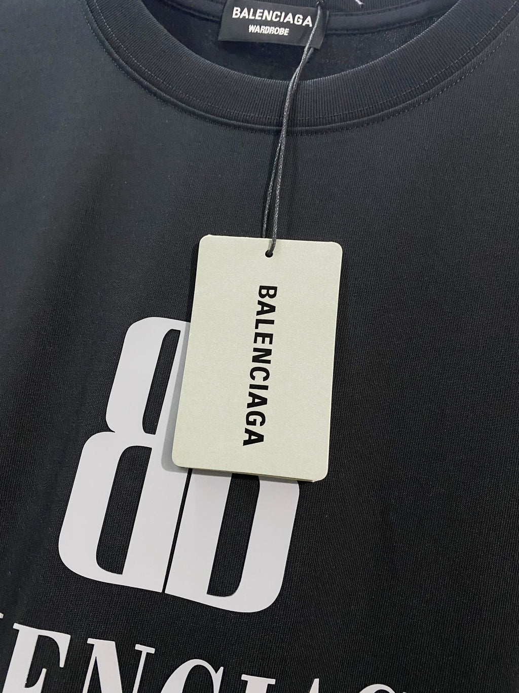 Double B 3D offset printed letter round neck T-shirt