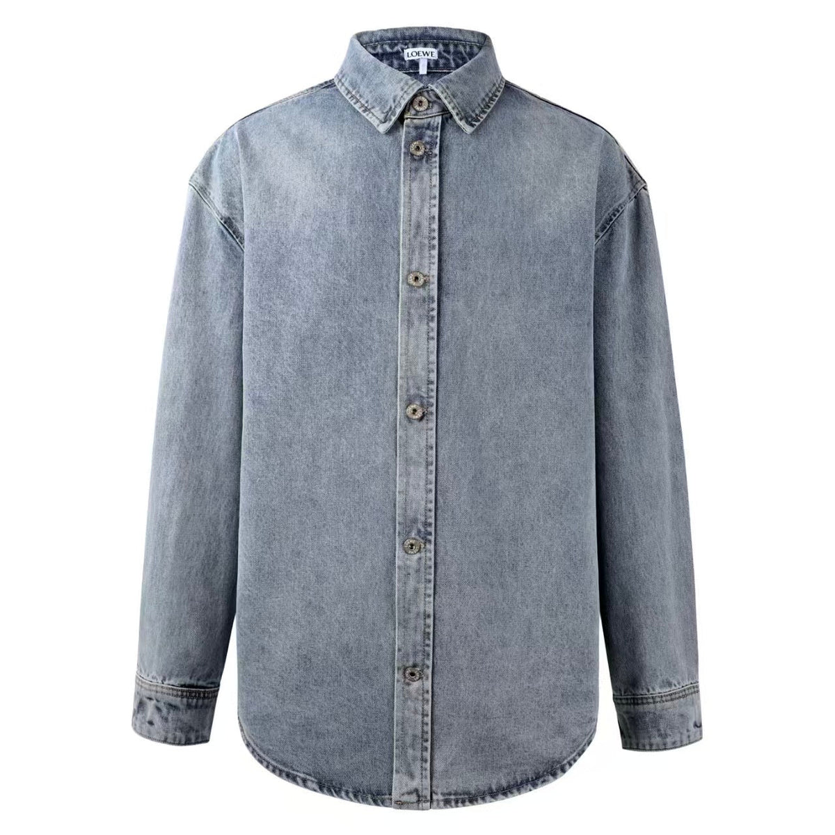 Washed shirt jacket