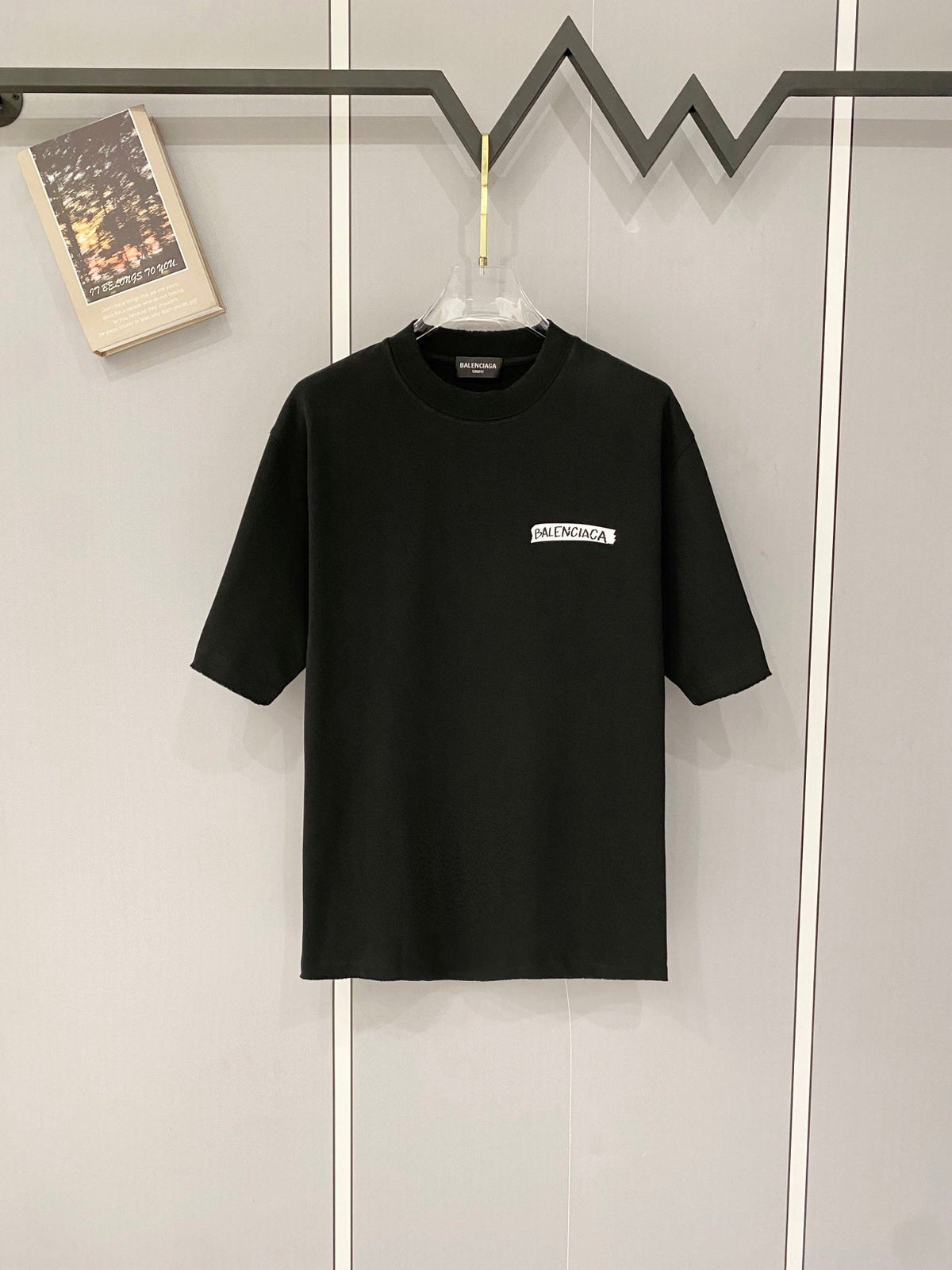 Classic letter printed pure cotton T-shirt -2
