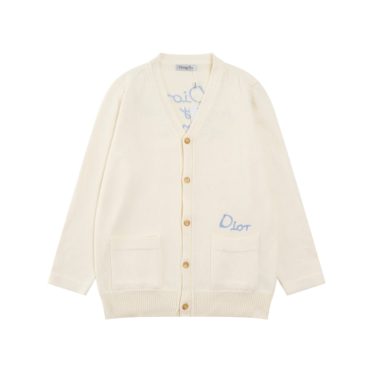 New jacquard logo cardigan jacket