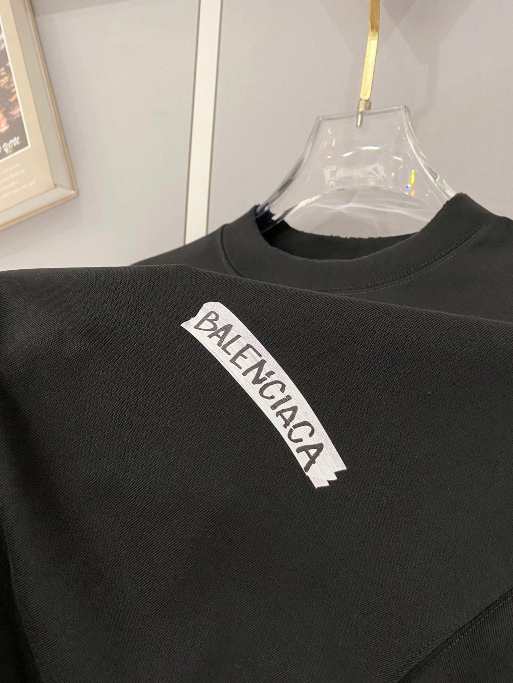 Classic letter printed pure cotton T-shirt -2