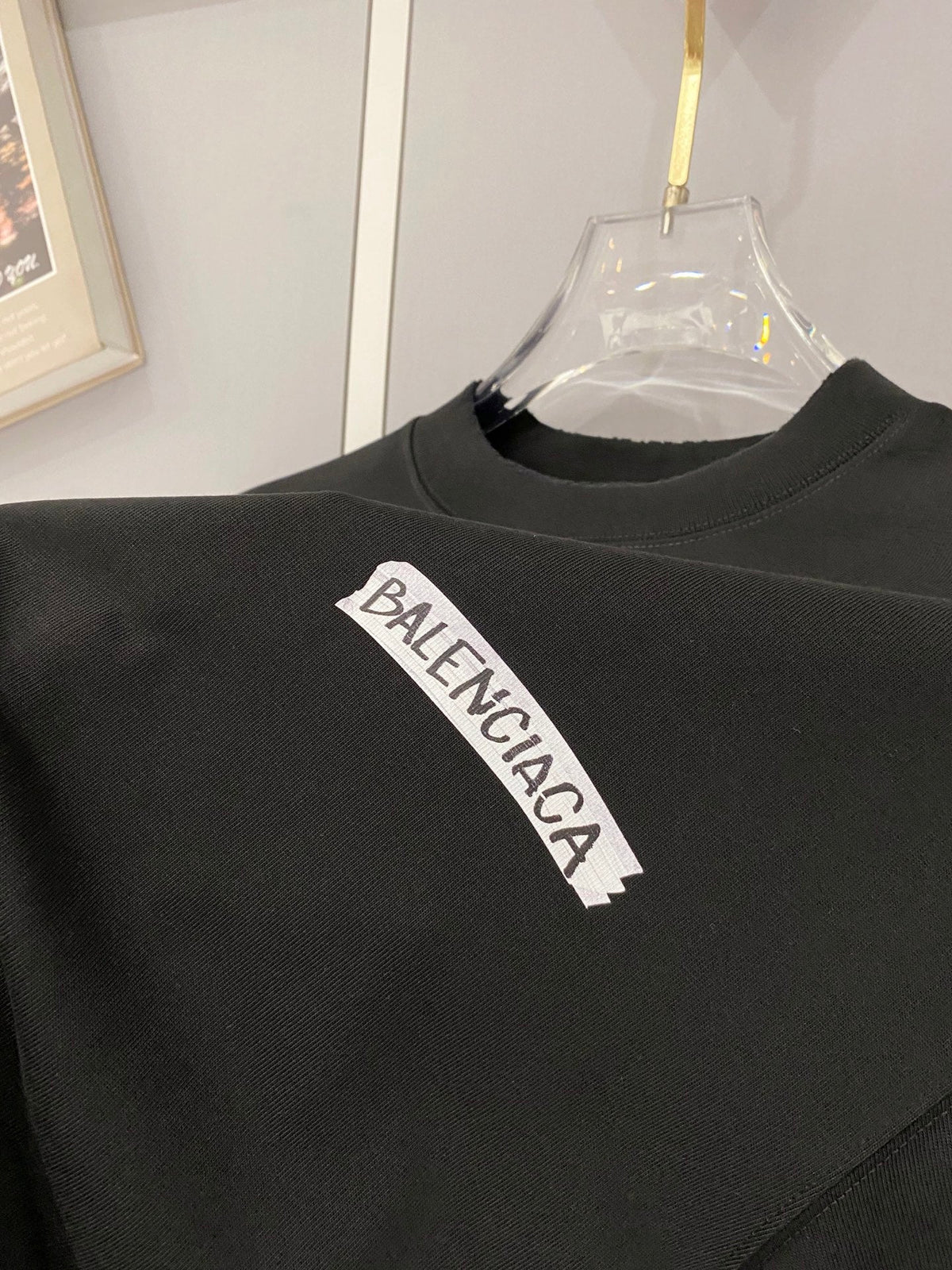 Classic letter printed pure cotton T-shirt -2