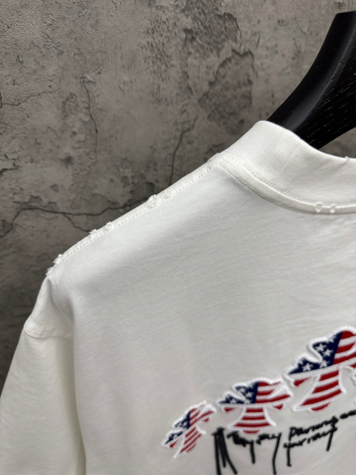 3D Hollow Embroidered Short Sleeve