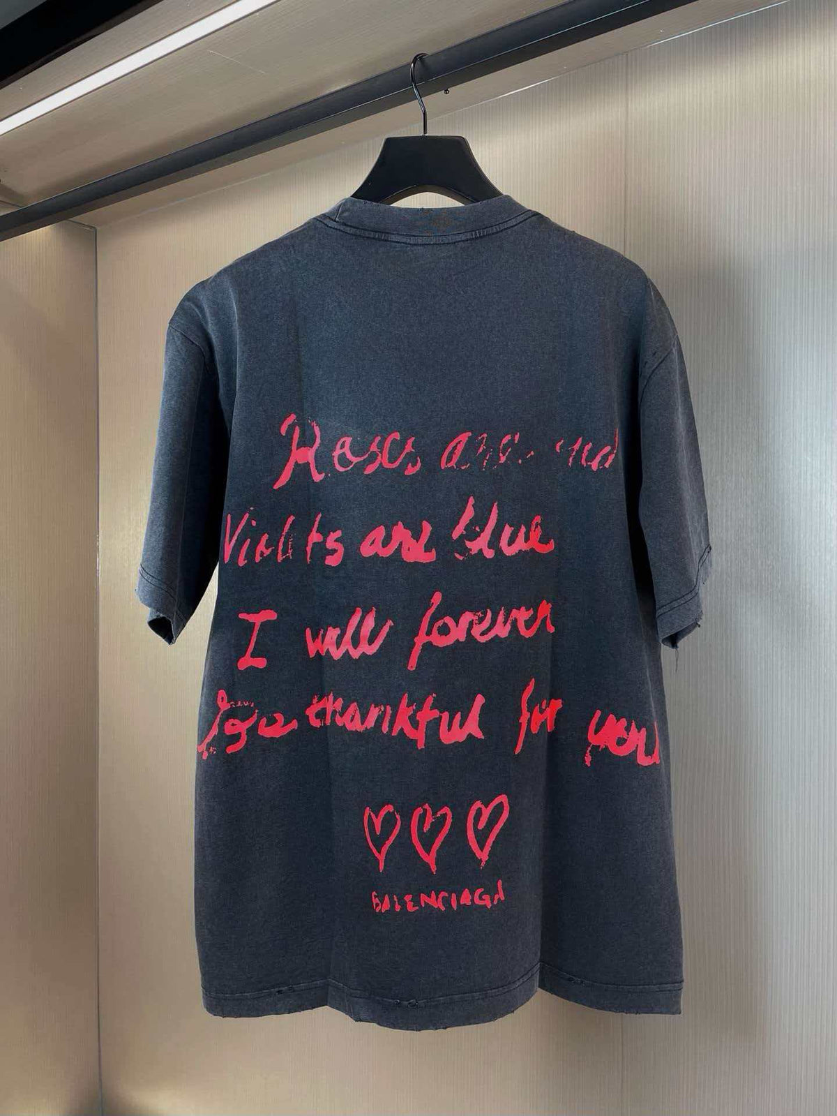 Valentine's Day Hay Love Printed Short Sleeves