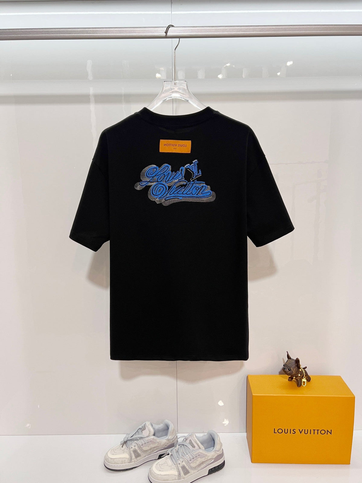 Heavy Industry Layered Embroidered Letter T-shirt