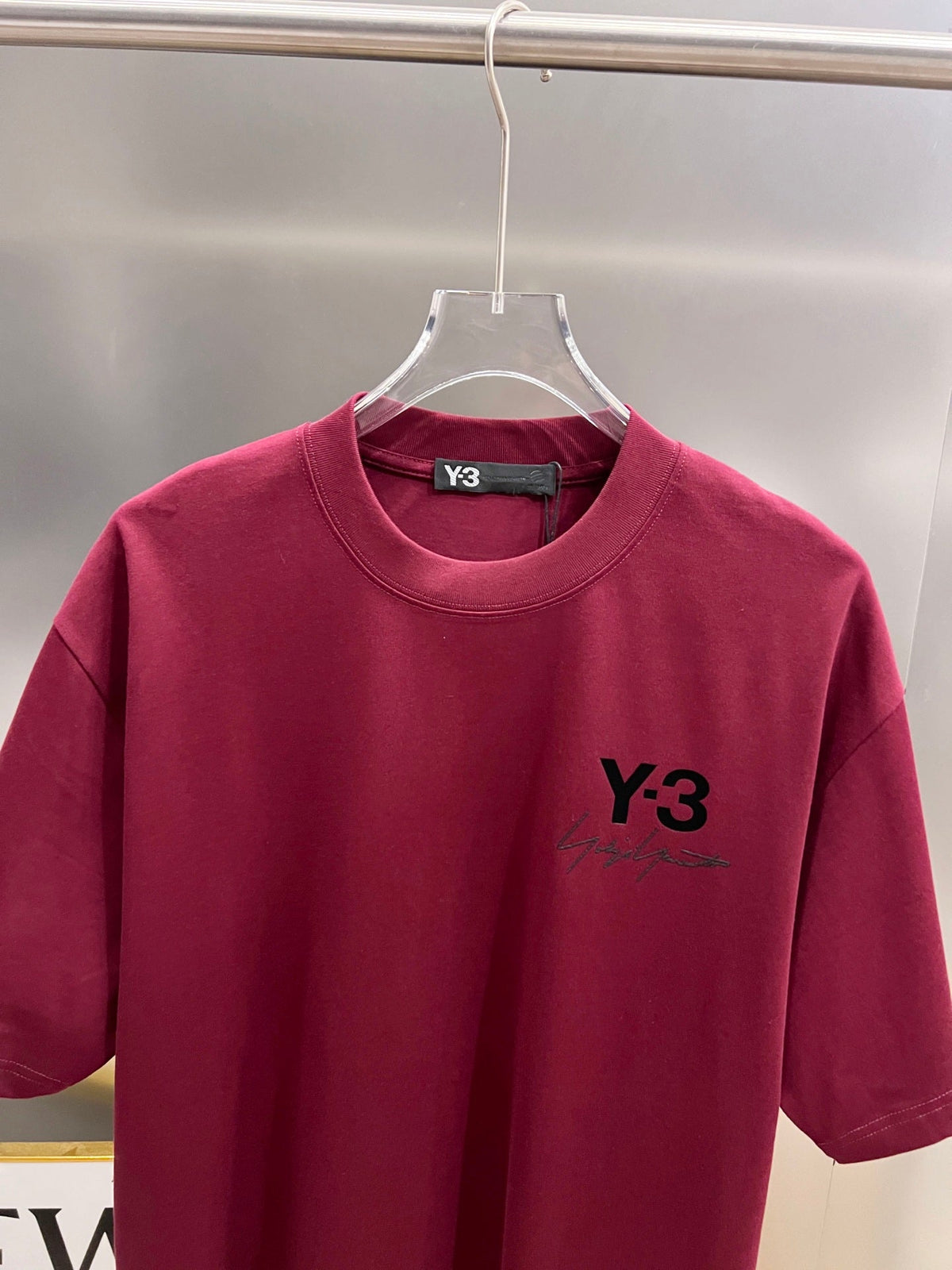 Signature letter 3D craft short sleeved T-shirt
